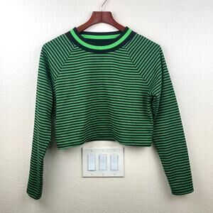 Future Collective Womens Top Sz M Neon Rave Emo E-Girl Punk Anime Cropped Kawaii